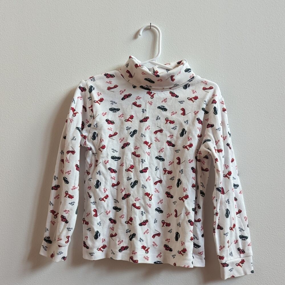 Vtg Kiks Christmas Toy Turtleneck Boys 4T Red Green